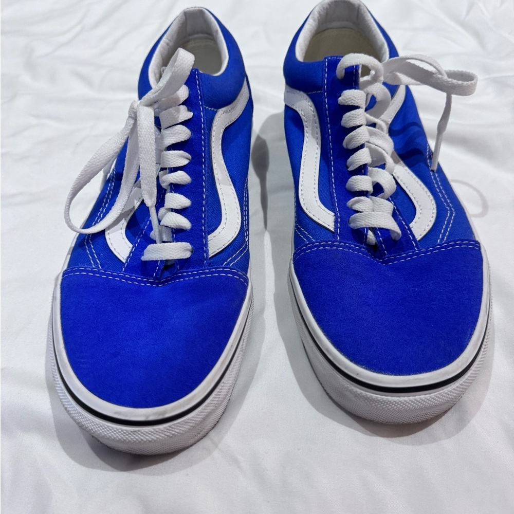 Vans Blue and White Women's or Men’s Sneakers